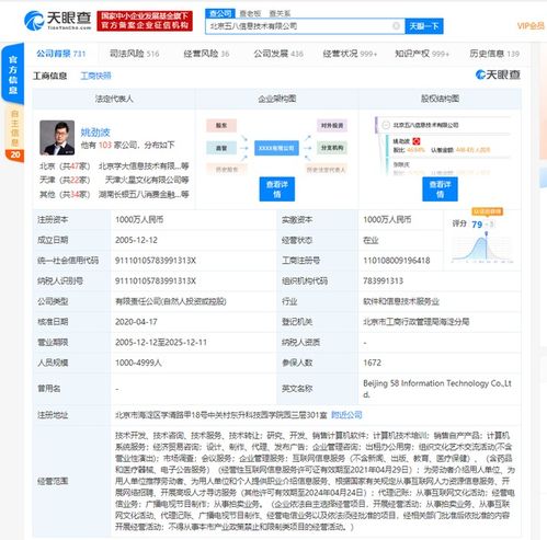 58同城拓寬業務版圖 新增企業管理服務與計算機軟件技術服務，持續探索拍賣業務